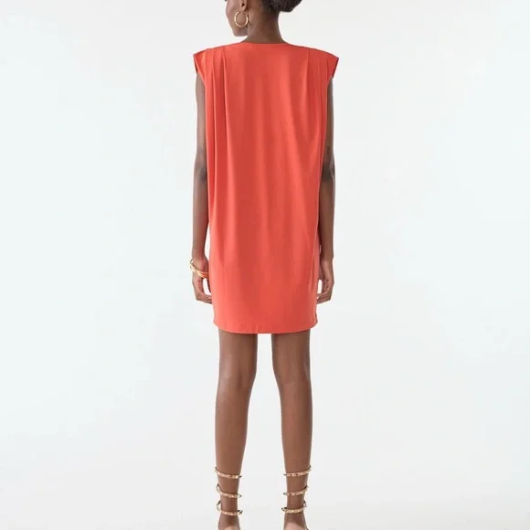 GSTQ T-Shirt Dress Rose Sleeveless Sheath Mini Dress for Cocktail - Picture 3 of 6